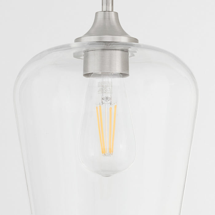 Quorum - 3313-65 - One Light Pendant - Raymond - Satin Nickel