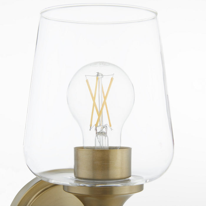 Quorum - 5313-1-80 - One Light Wall Mount - Raymond - Aged Brass