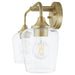 Quorum - 5313-2-80 - Two Light Vanity - Raymond - Aged Brass