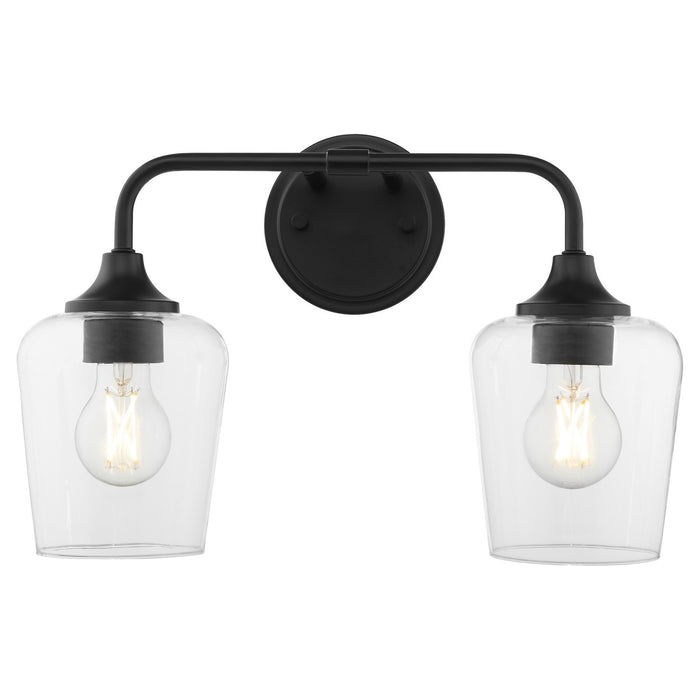Quorum - 5313-2-59 - Two Light Vanity - Raymond - Matte Black