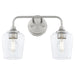 Quorum - 5313-2-65 - Two Light Vanity - Raymond - Satin Nickel