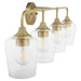Quorum - 5313-4-80 - Four Light Vanity - Raymond - Aged Brass