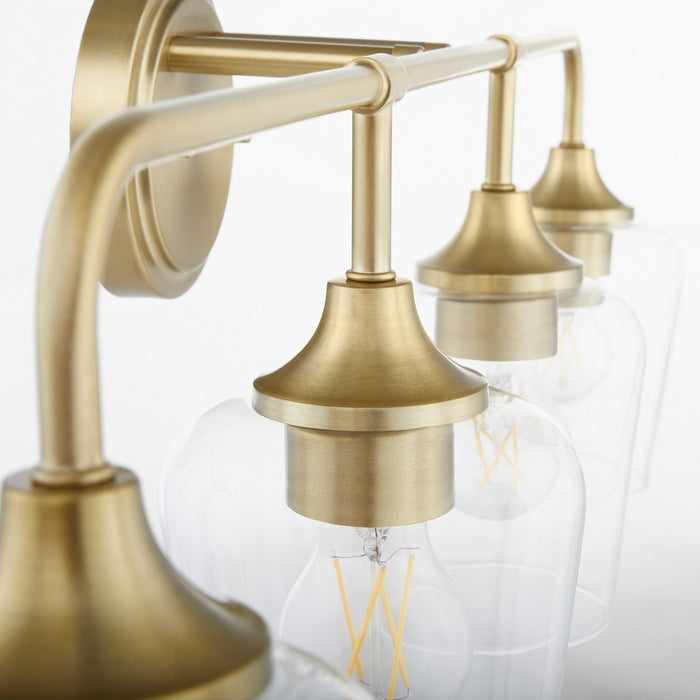 Quorum - 5313-4-80 - Four Light Vanity - Raymond - Aged Brass