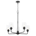 Quorum - 6313-5-59 - Five Light Chandelier - Raymond - Matte Black