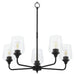 Quorum - 6313-5-59 - Five Light Chandelier - Raymond - Matte Black