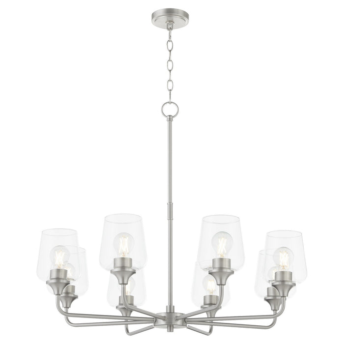 Quorum - 6313-8-65 - Eight Light Chandelier - Raymond - Satin Nickel