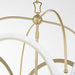 Quorum - 8217-4-0880 - Four Light Lantern - Tiffany - Studio White w/ Aged Brass