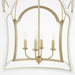 Quorum - 8217-4-0880 - Four Light Lantern - Tiffany - Studio White w/ Aged Brass