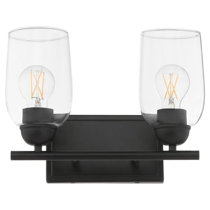 Quorum - 5112-2-59 - Two Light Vanity - Wallinger - Matte Black