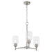 Quorum - 6112-3-65 - Three Light Chandelier - Wallinger - Satin Nickel
