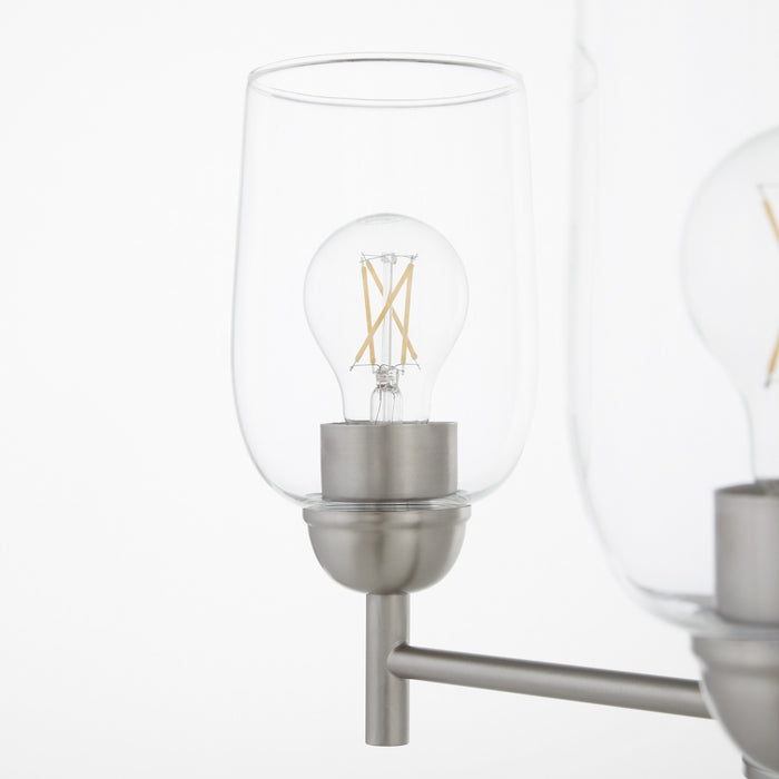 Quorum - 6112-3-65 - Three Light Chandelier - Wallinger - Satin Nickel