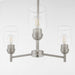 Quorum - 6112-3-65 - Three Light Chandelier - Wallinger - Satin Nickel