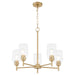 Quorum - 6112-5-80 - Five Light Chandelier - Wallinger - Aged Brass