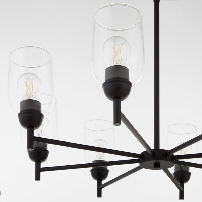 Quorum - 6112-8-59 - Eight Light Chandelier - Wallinger - Matte Black