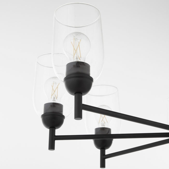Quorum - 6112-8-59 - Eight Light Chandelier - Wallinger - Matte Black