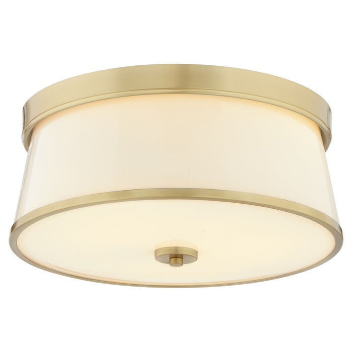Quorum - 3203-16-80 - Three Light Ceiling Mount - Weir - Aged Brass