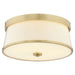 Quorum - 3203-16-80 - Three Light Ceiling Mount - Weir - Aged Brass