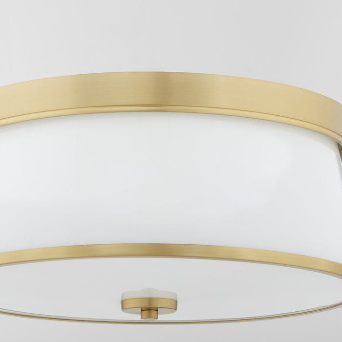 Quorum - 3203-16-80 - Three Light Ceiling Mount - Weir - Aged Brass