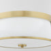 Quorum - 3203-16-80 - Three Light Ceiling Mount - Weir - Aged Brass