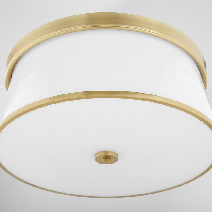 Quorum - 3203-20-80 - Four Light Ceiling Mount - Weir - Aged Brass