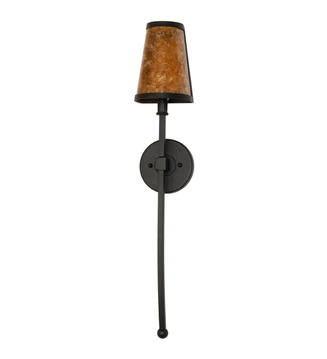 Meyda Tiffany - 270098 - One Light Wall Sconce - Verheven - Black Satin Wrought Iron