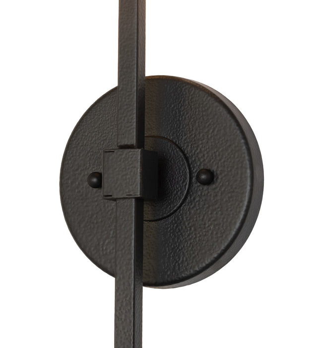 Meyda Tiffany - 270098 - One Light Wall Sconce - Verheven - Black Satin Wrought Iron