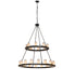 Meyda Tiffany - 272481 - 24 Light Chandelier - Loxley - Black Satin Wrought Iron