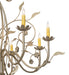 Meyda Tiffany - 273536 - Eight Light Chandelier - Bordeaux - Satin Titanium Gold