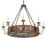 Meyda Tiffany - 273773 - Eight Light Chandelier - Delano - Gilded Tobacco