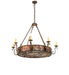 Meyda Tiffany - 273773 - Eight Light Chandelier - Delano - Gilded Tobacco