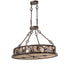 Meyda Tiffany - 273841 - Eight Light Pendant - Winter Pine - Copper Vein