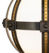 Meyda Tiffany - 274447 - One Light Post Mount - Orbital - ExtOil Rubbed Bronze & Goldtastic