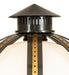 Meyda Tiffany - 274447 - One Light Post Mount - Orbital - ExtOil Rubbed Bronze & Goldtastic