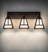 Meyda Tiffany - 274867 - Three Light Vanity - T" Mission" - Oil Rubbed Bronze