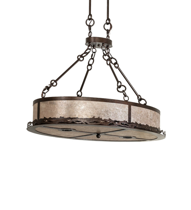 Meyda Tiffany - 278203 - Eight Light Pendant - Copper Vein