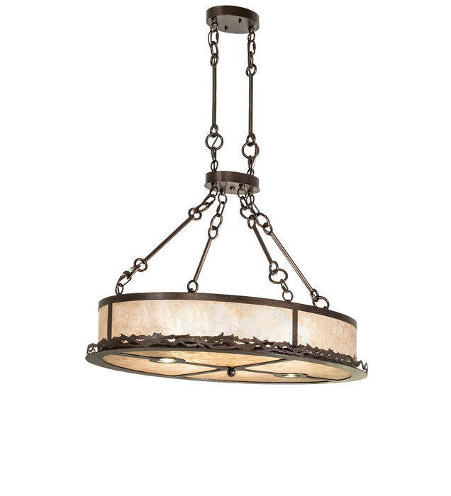 Meyda Tiffany - 278203 - Eight Light Pendant - Copper Vein