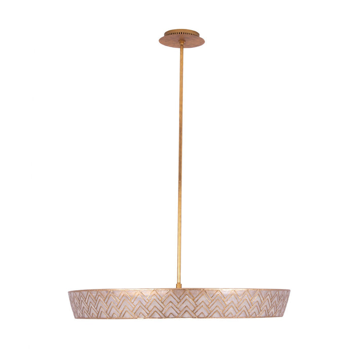Kalco - 523156OL - LED Pendant - Geo - Oxidized Gold Leaf