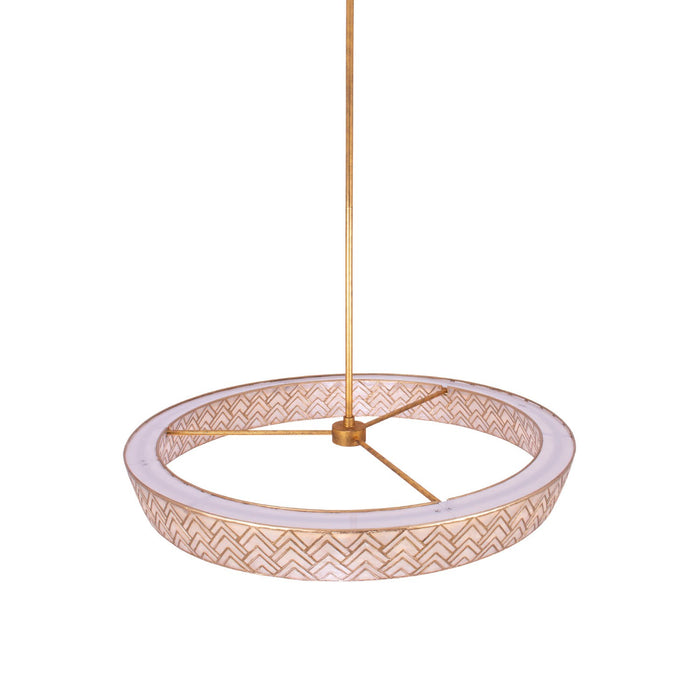 Kalco - 523156OL - LED Pendant - Geo - Oxidized Gold Leaf