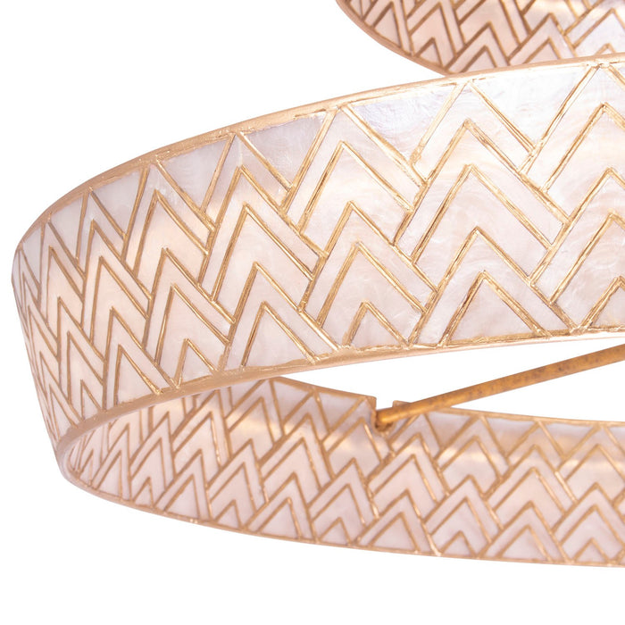 Kalco - 523157OL - LED Pendant - Geo - Oxidized Gold Leaf