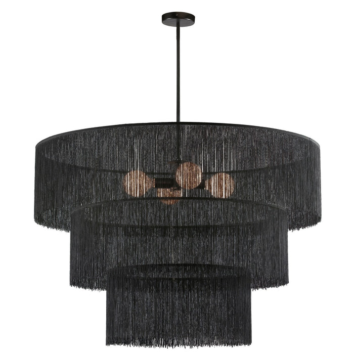 Dainolite Ltd - CDL-404C-MB-BK - Four Light Chandelier - Cadelaria - Black