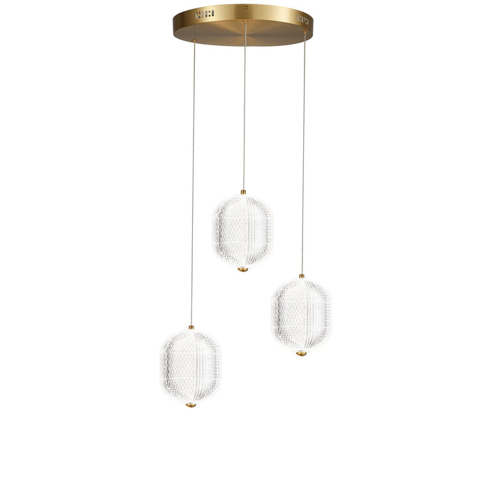 Dainolite Ltd - PRI-1222LEDP-AGB - LED Pendant - Peri - Clear