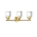 Dainolite Ltd - VLA-213W-AGB-CLR - Three Light Vanity - Vallora - Aged Brass