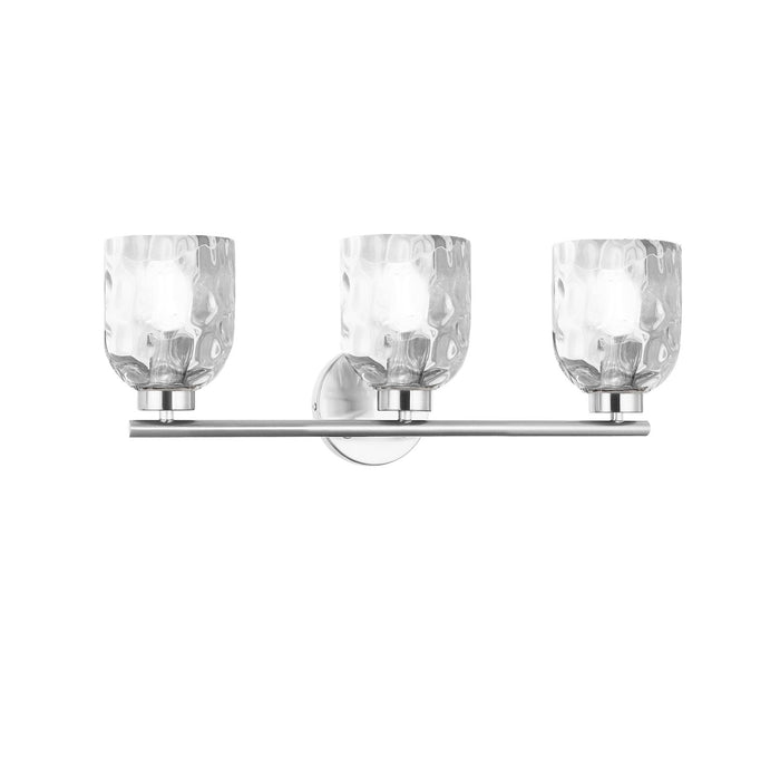 Dainolite Ltd - VLA-213W-PC-CLR - Three Light Vanity - Vallora - Polished Chrome
