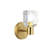 Dainolite Ltd - VLA-81W-AGB-CLR - One Light Wall Sconce - Vallora - Aged Brass