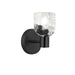 Dainolite Ltd - VLA-81W-MB-CLR - One Light Wall Sconce - Vallora - Matte Black