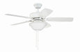 Craftmade - TCE42W5C1-C - 42" Ceiling Fan - Twist N Click - White