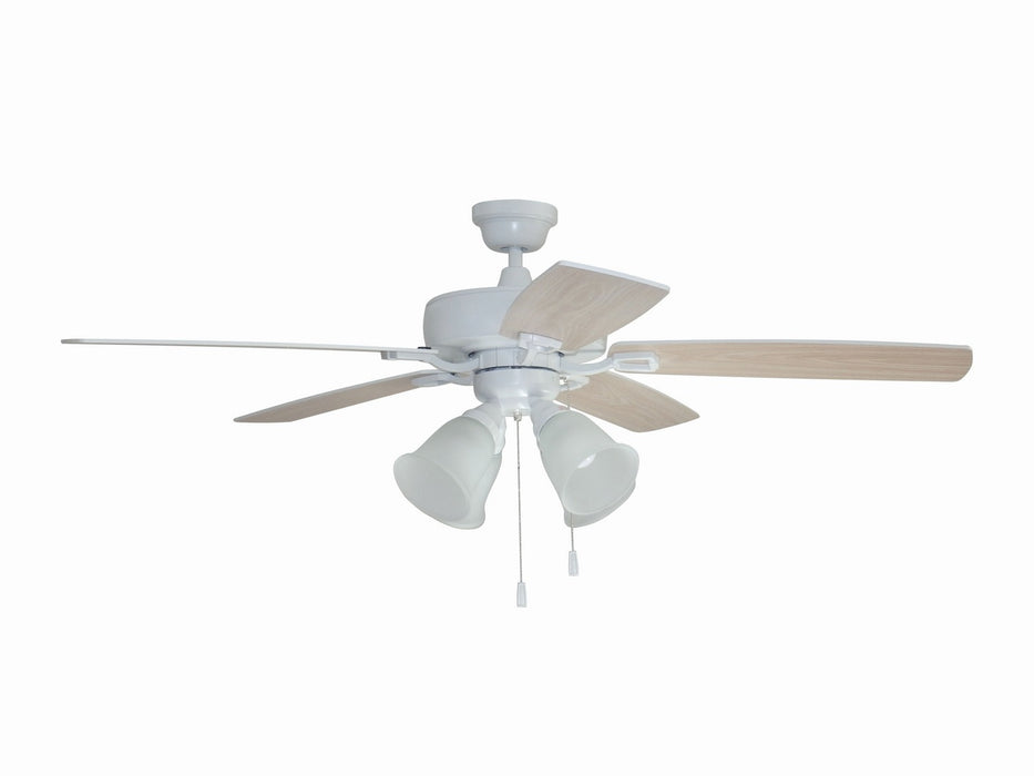 Craftmade - TCE52W5C4-C - 52" Ceiling Fan - Twist N Click 4 Light - White