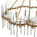 Uttermost - 21389 - Eight Light Chandelier - Crystal - Warm Brass