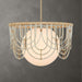 Uttermost - 21605 - One Light Pendant - Arches - Warm Brass And Antique White