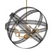 Uttermost - 21606 - Five Light Pendant - Spherical - Bronze And Antique Brass